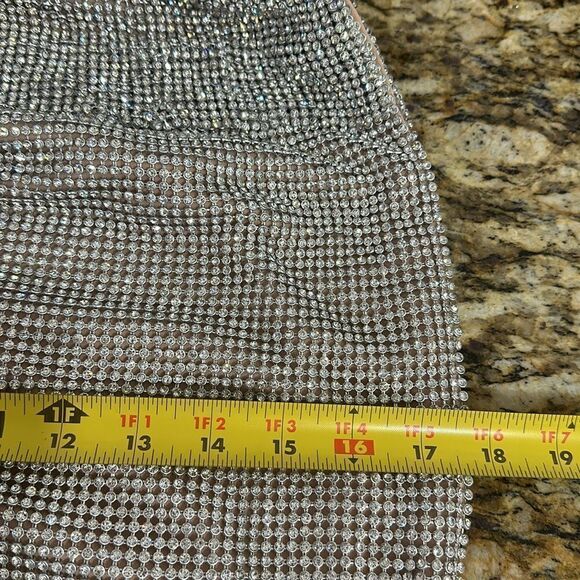 Jovani Short and Cocktail Jacqueline Special Occasion Dress In Silver Size 6 - Picture 14 of 15